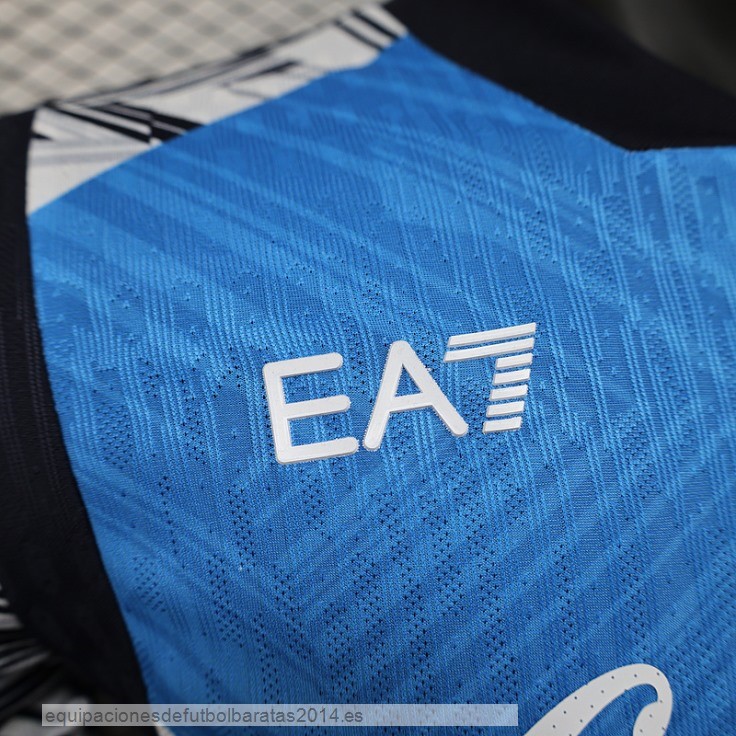 Nuevo Especial Jugadores Camiseta Napoli 24/25 Azul Blanco Baratas